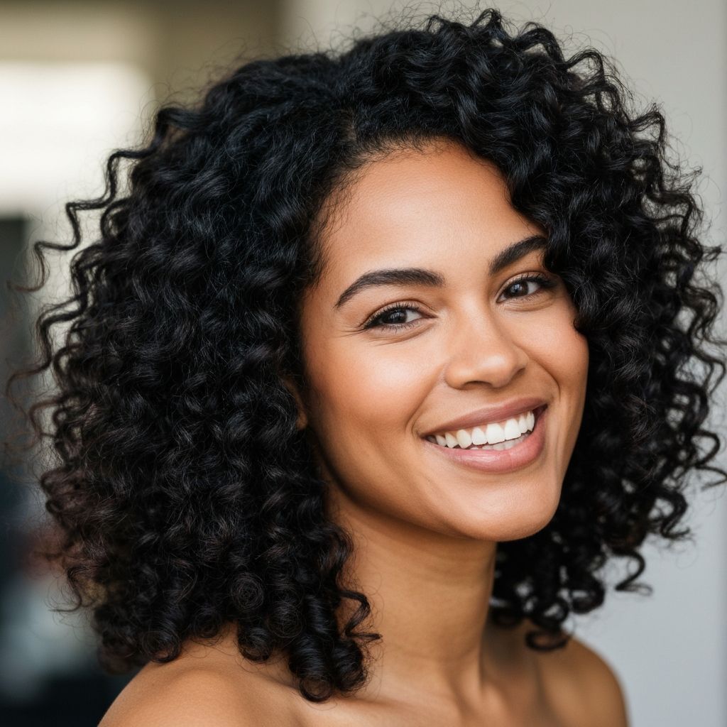 After styling with GlowCurl